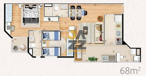 Apartamento Com 2 Quartos À Venda, 68 M² Por R$ 635.000 - Ipiranga - São Paulo/sp - Ap6088