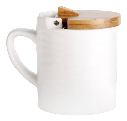 Salero Con Tapa 12x9x12 Cm Blanco