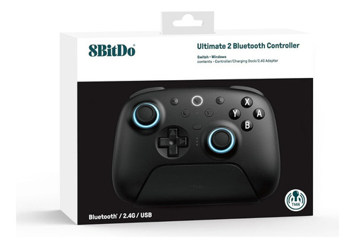 Controlador Bluetooth 8bitdo Ultimate 2 Para Switch 2, Negro