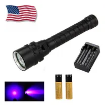 Comprar 3 X Xpe Púrpura Uv Led Buceo Buceo Linterna Lámpara Antorcha