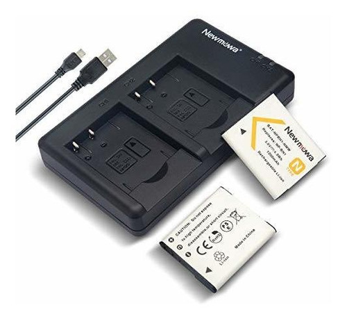 Np Bn1 Battery 2 Pack Y Dual Usb Carger Kit Para Sony N...