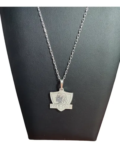 Cadena Collar Colo Colo Grande Plata Ley 925 + Caja Regalo