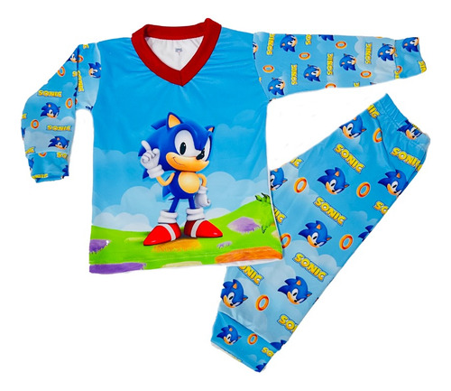 Pijamas Bebe Niño Sonic