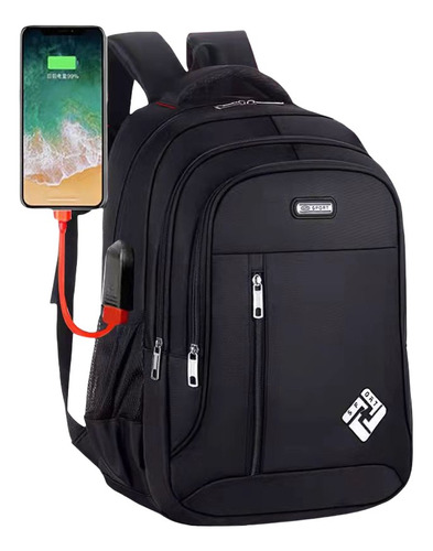 Mochila Juvenil Impermeable De Gran Capacidad Con Usb