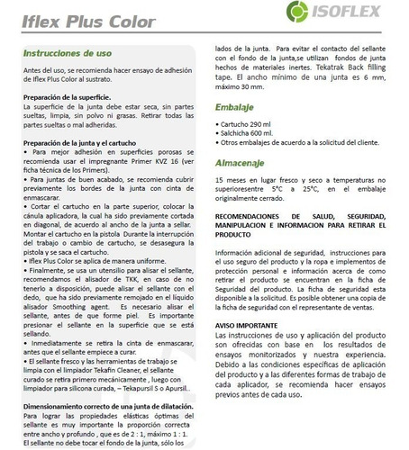 Imagen 3 de 4 de Iflex Plus Ms Color Arena Sellador Adhiere En Sup. Humedas