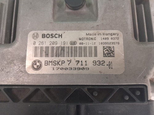 Ecu Moto Bmw F800gs F650gs Bmskp 0261209191 Bosch Me9.2 (Usado)