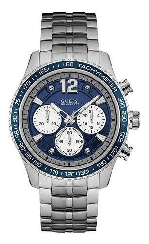 Reloj Guess W0969g1 Crono Acero Hombre Agente Oficial