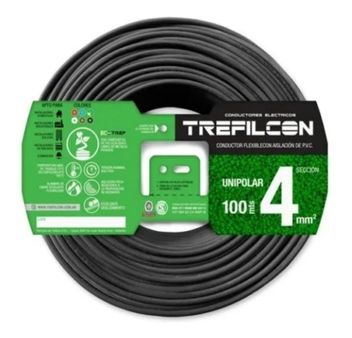 Cable 4mm Trefilcon (negro)