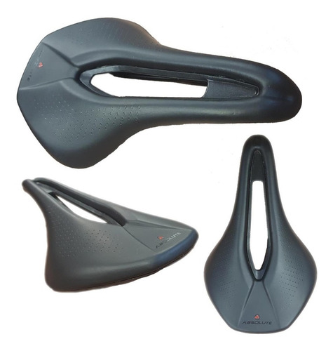 Imagem 5 de 8 de Selim Banco Bike Mtb Speed Absolute Prime Preto Vazado 156mm