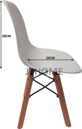 Kit Mesa 70cm Tripe + 2 Cadeira Eiffel Infantil Centro