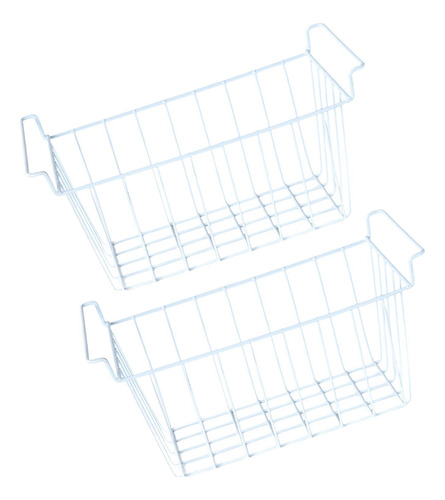 2x Cesta De Alambre Para 44,5 Cm X 24,5 Cm X 20 Cm