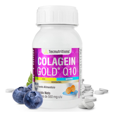 Colagein Gold Q10 Con 60 Tabs, Tecnutritions Sabor Sin Sabor