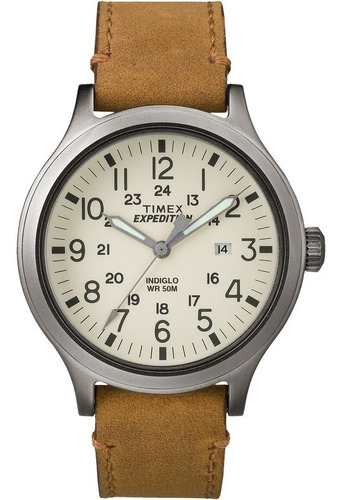 Reloj Timex  Tw4b06500 Expedition Scout Cuero Agente Caba