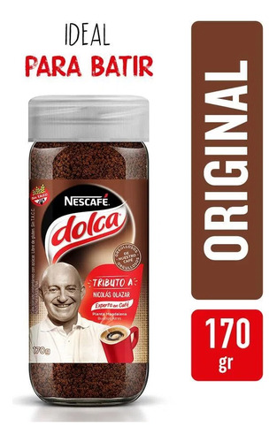 Cafe Nescafe Dolca Clasico 170g Facil De Batir Sin Tacc