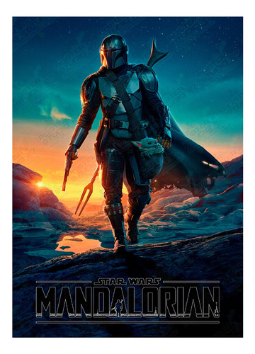 Póster Decorativo Serie Star Wars - The Mandalorian Parte-1