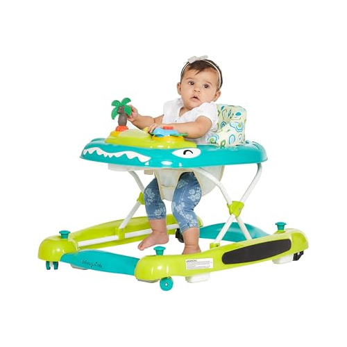 Dream On Me Baby Steps Baby Walker In Yellow And Green, Adju