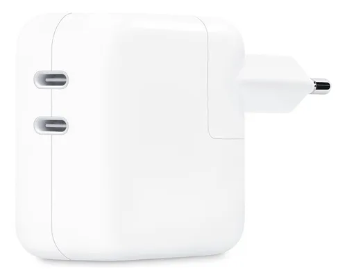 Cargador 35w 2 Puertos Tipo C Usb-c Compatible iPad Tablet