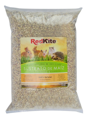 Sustrato De Maíz Para Roedores 2 Kilos Redkite