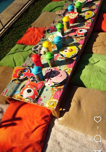 Alquiler De Living Para Niños (sillas, Puff, Picnic)