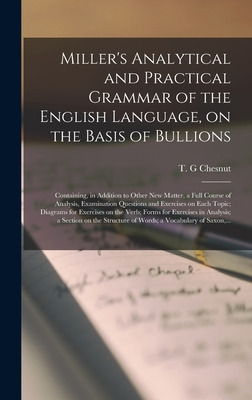 Libro Miller's Analytical And Practical Grammar Of The En...