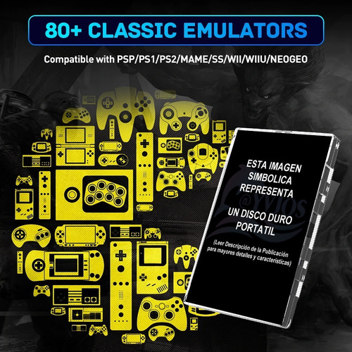 Disco Duro Portatil 120gb Game Retro 90.000 Juegos Emulador