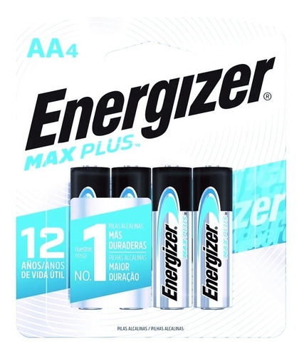 Imagen 8 de 10 de Pilas Energizer Aa Max Plus Alcalina Blister X4 Mas Duracion
