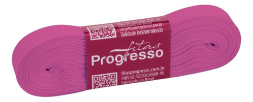 Fita De Gorgurão Progresso 15mm  Nº3 C 10 Metros Cor Rosa Iogurte Fitas Progresso