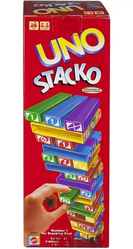 Kit Jogo Uno Stacko Torre De Empilhar + Uno Cartas Baralho em Promoção na  Americanas