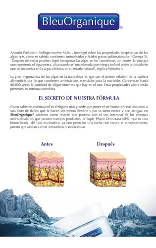 Imagen 3 de 5 de Serum Hidratante Algas Rojas, Agua De Rosas Bleuorganique