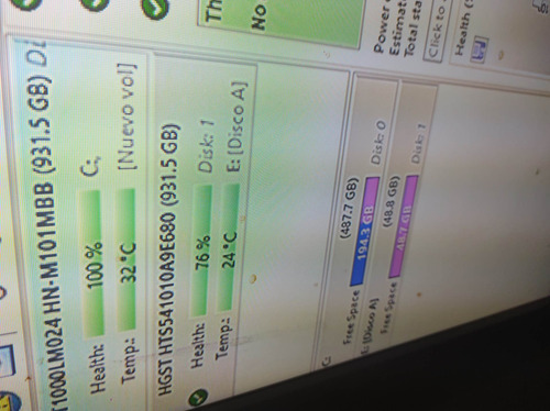 Imagen 4 de 6 de Disco Duro Hgst De 1 Tb Con 76% De Vida Checado