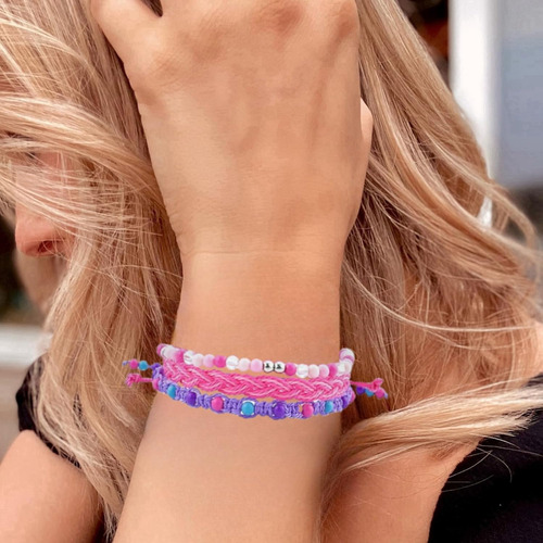 15 Pulseras De La Amistad Trenzadas Con Cuentas