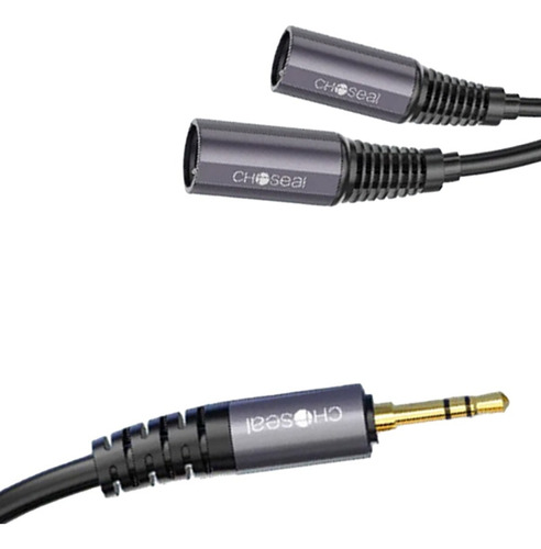 Cable Xlr (3m) Dual & 3.5mm Auxiliar Trs Mp3 Dj Windows Pc