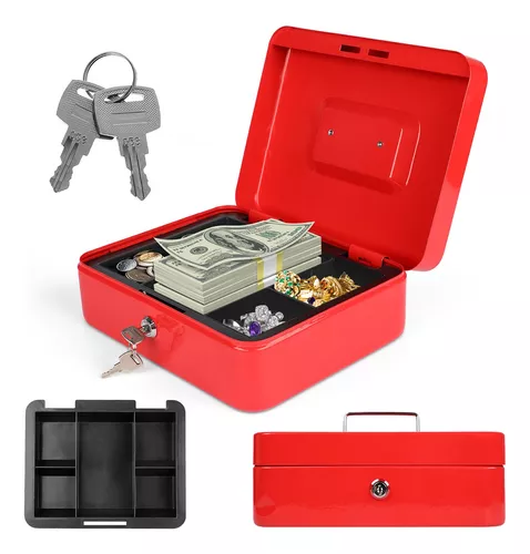 Caja Dinero Fuerte Seguridad,caja Llaves Cash Box Metálica