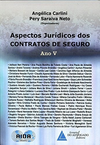 Libro Aspectos Jurídicos Dos Contratos De Seguro Ano 5 De An