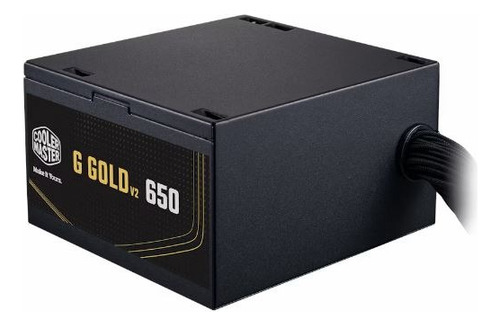 Fuente 650w Coolermaster V2 G Gold Atx 3.1 80+ Color Negro