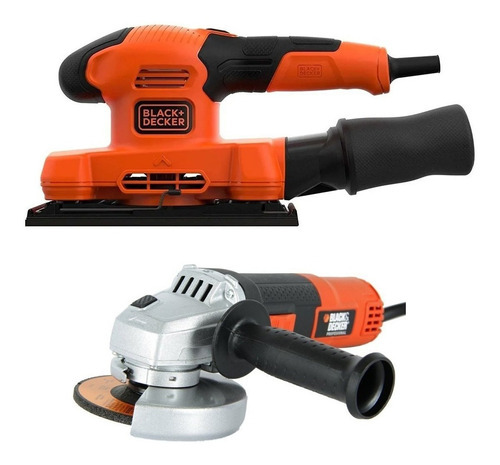 Amoladora Angular  Black + Decker G720 + Lijadora Orbital