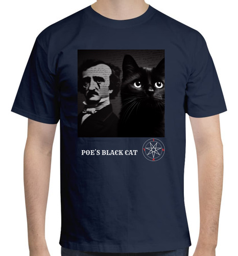 Playera Diseño El Gato De Edgar Allan Poe - Libros - Moda