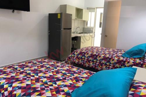 Departamento Tipo Loft Venta Frente A La Uanl Amueblado, Col. Mitras Centro, Monterrey, Nuevo Leon