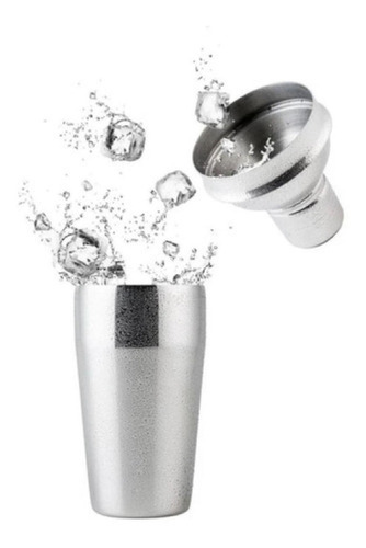 Coqueteleira Inox 500ml - Sofisticação E Durabilidade Clink Cor Cinza