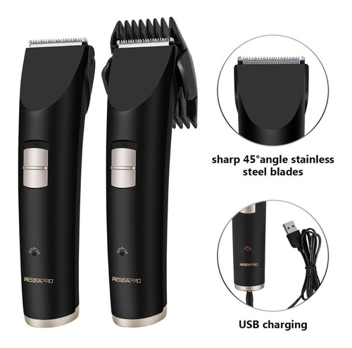 Máquina De Cortar Pelo Inalámbrica Cable Usb. Roziapro