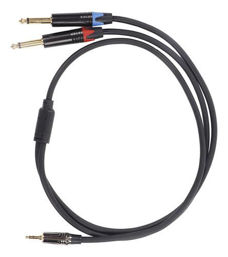 Cable De 3,5 Mm 1/8 De Pulgada A Doble Ts Stereo 1/4 De PuLG