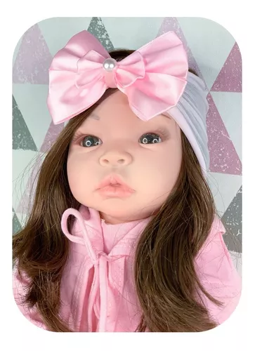 Boneca Bebê Reborn Realista Linda 20 Itens Bolsa Maternidade