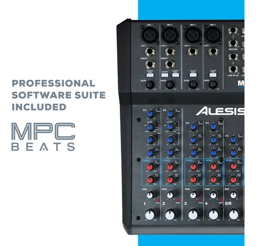 Mezclador Alesis Multimix 8 Usb Fx 8 Canales Con Efectos Int