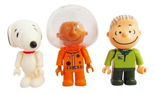 Set De Tres Figuras Originales Snoopy De Miniso