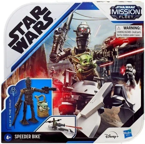 Star Wars Mission Fleet Ig-11 Y The Child Con Speeder Bike