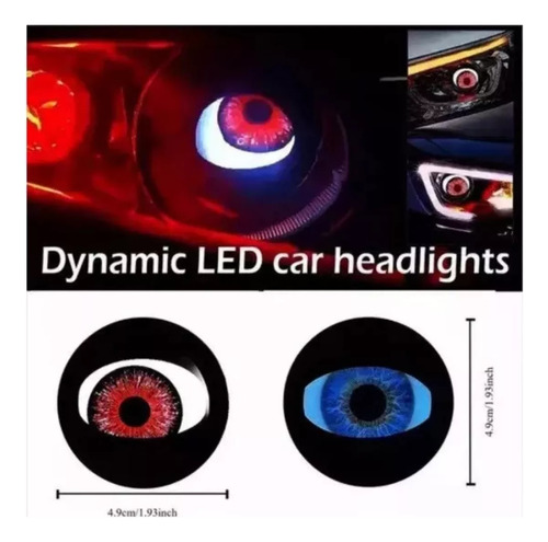 Lentes Led Devil Eye Evil Eye De 2 X 12 V En Modo Automático