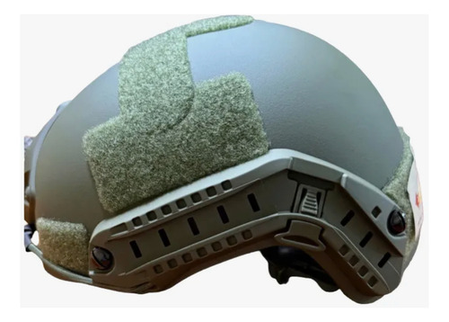 Casco Tactico Airsoft Paintball Ajustable Picatiny Verde