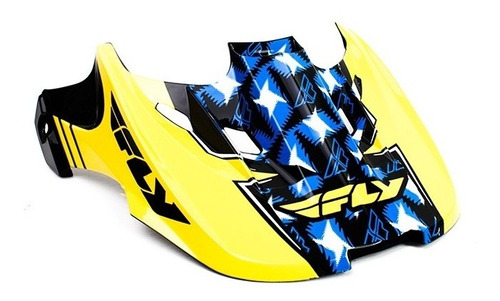 Pala Para Capacete Fly Racing Kinetic Flash Yellow/blue