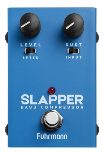 Pedal De Contra Baixo Fuhrmann Slapper Compressor Bs20 C/ Cor Azul-celeste