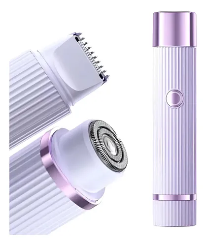 Depilador Eletrico Feminino Portátil Duas Cabeças 2 Em 1 Violeta 127/220v